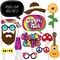 Big Dot of Happiness 60's Hippie - 1960s Groovy Party Photo Booth Props Kit - 20 Count